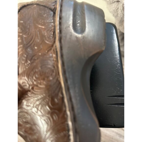 BOC Born Concept Women Peggy brown tooled professional nursing Slip-On Clogs 9.5 - Picture 10 of 16